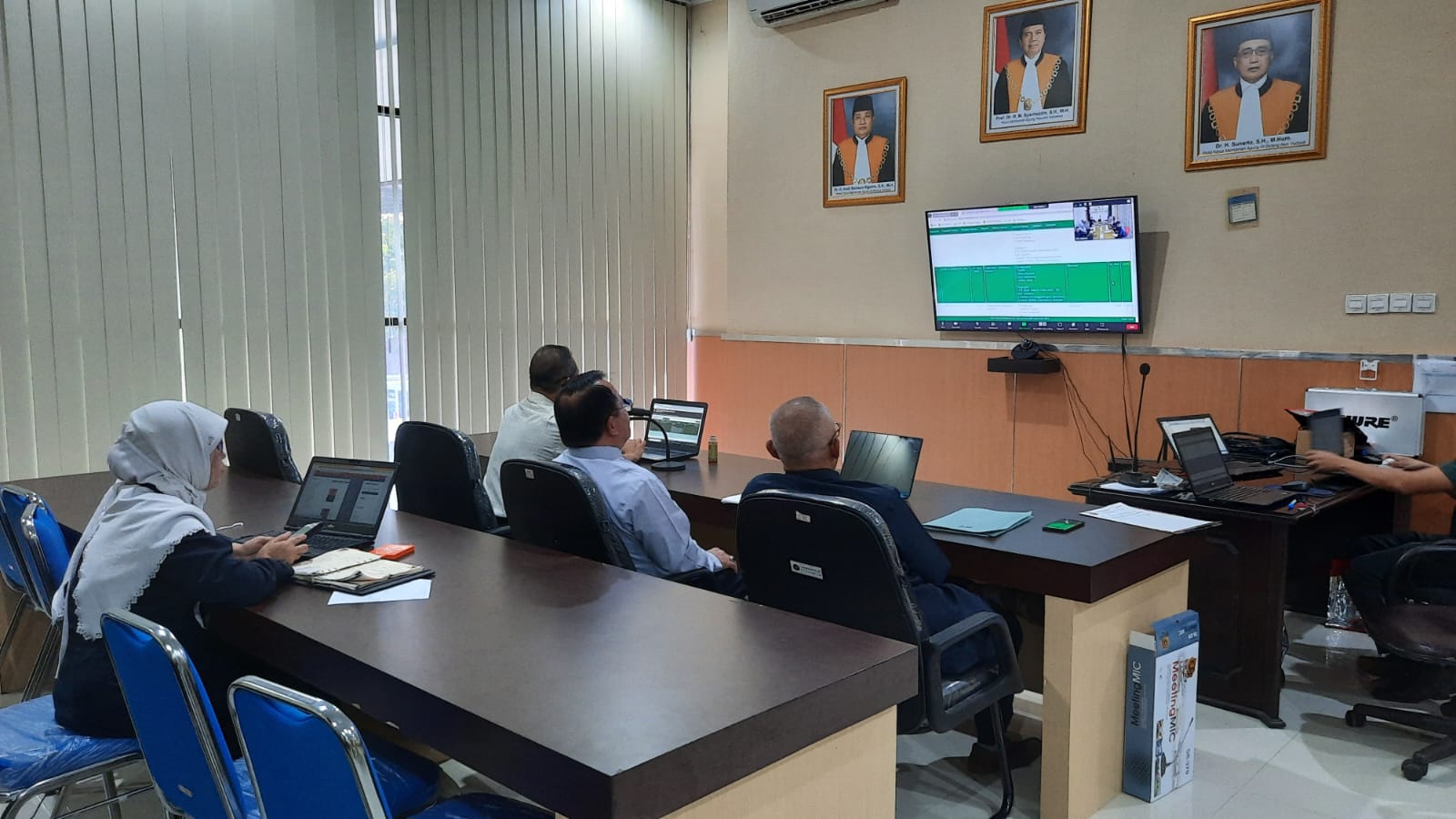 Pembinaan dan Pengawasan Daerah Bulanan secara daring pada Pengadilan Negeri 